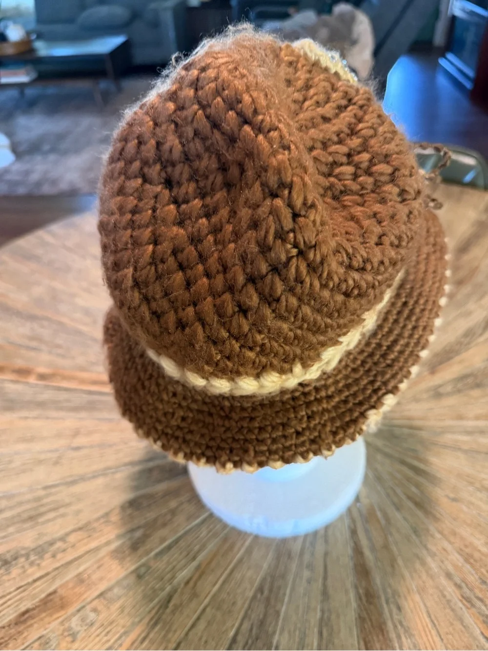 Vintage Hat British Lady Cloche Hat Brown Downton Abbey Granny Halloween Costume